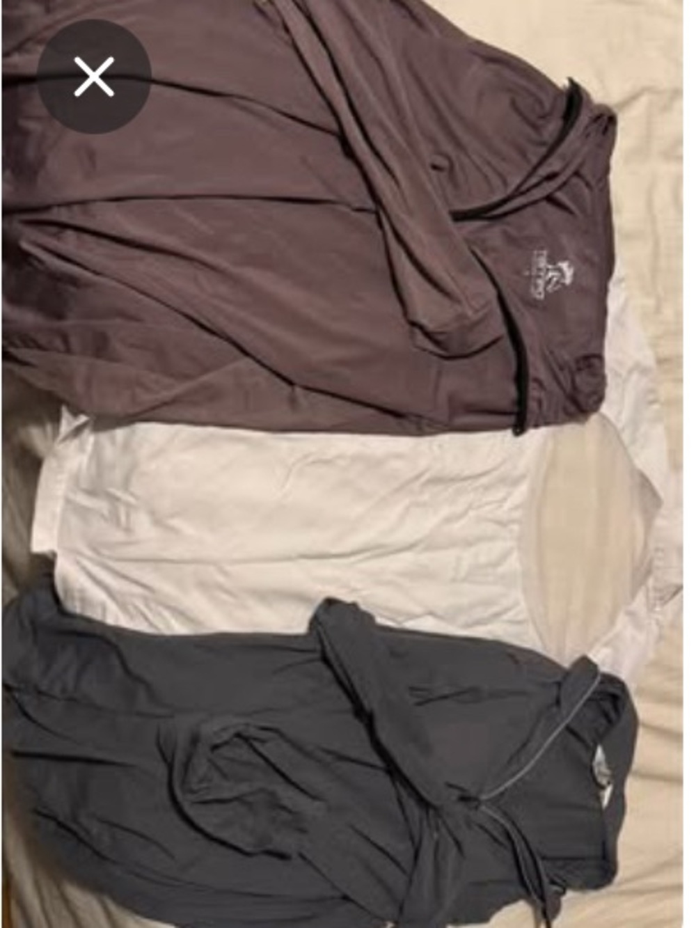 3 equestrian riding shirts bundle